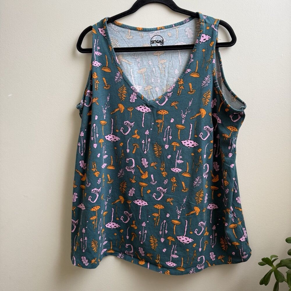 Snag Magic Mushroom Tank Top Size Large